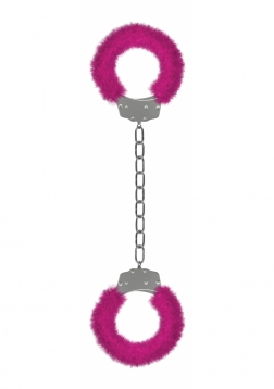 Beginner's Furry Legcuffs  - Pink