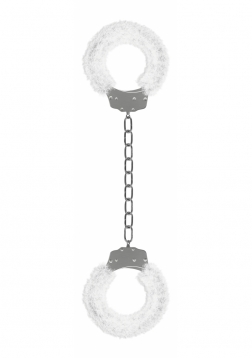 Beginner's Furry Legcuffs  - White