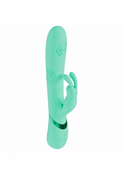 VIVE - Mimi - Triple Motor Recargable - Conejo Vibrador y Golpeador Punto G - Verde