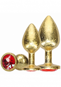 Milan Collection - Metal Anal Plug Set - Gold