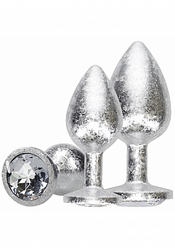 New York Collection - Metal Anal Plug Set - Silver