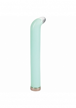 Loveline - Aurora - Recargable - 10 Funciones - Vibrador Punto G 6.3" - Vidrio - Verde