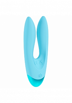 Loveline - Amour - Vibrador de motor dual de 10 funciones - Silicona - Recargable - Resistente al ag