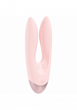 Loveline - Amour - Vibrador de motor dual de 10 funciones - Silicona - Recargable - Resistente al ag