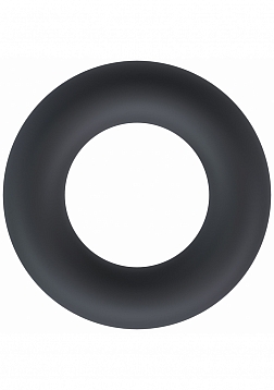 Liquid Silicone Cock Ring - L - Black