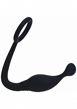 LEVELZ - Anillo de silicona para el pene con estimulador de próstata - M - Negro