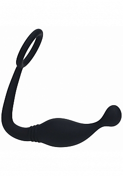 LEVELZ - Anillo de silicona para el pene con estimulador de próstata - L - Negro