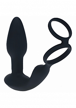 Dual Vibrating Remote Control Prostate Stimulator - Black
