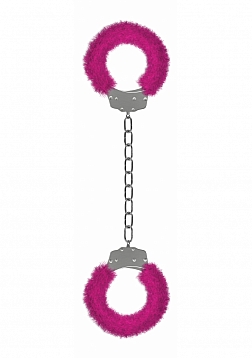 Beginner's Furry Legcuffs  - Pink